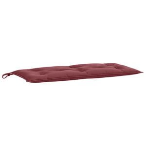 vidaXL Blazina za vrtno klop melanž vinsko rdeča 100x50x7 cm tkanina