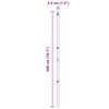 vidaXL Steber ograje. Drugo 26 pcs Siva 3,2 x 3,2 x 200 cm Jeklo