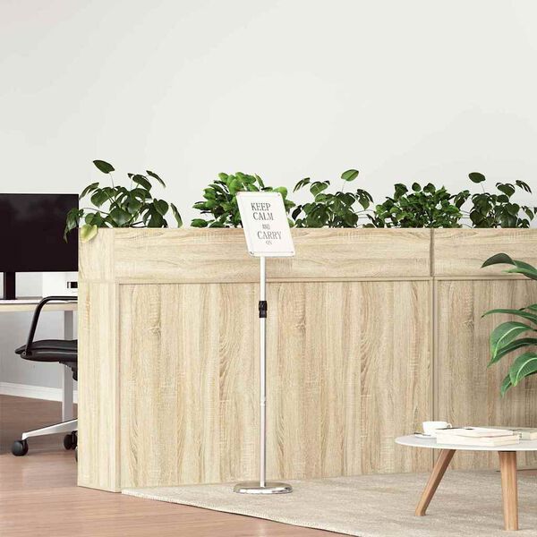 vidaXL Razstave na sejmih srebrna 25 x 25 x 125 cm Aluminij