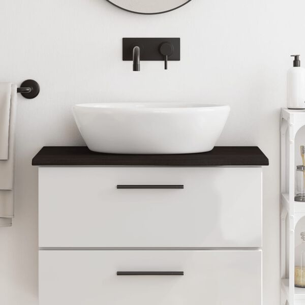 vidaXL Kopalni&scaron;ki pult temno siv 80x30x2 cm obdelan trden les