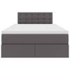 vidaXL Postelja z dodatnim prostorom za shranjevanje in LED osvetlitvijo