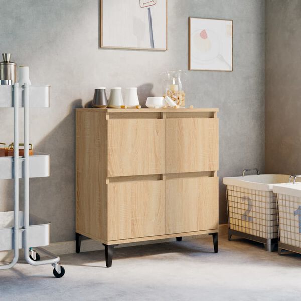 vidaXL Komoda sonoma hrast 60x35x70 cm inženirski les