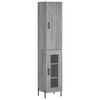 vidaXL Visoka omara siva sonoma 34,5x34x180 cm inženirski les