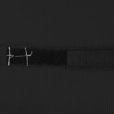 vidaXL Vzglavnik za ležalnik črn 40x7,5x15 cm iz tekstila