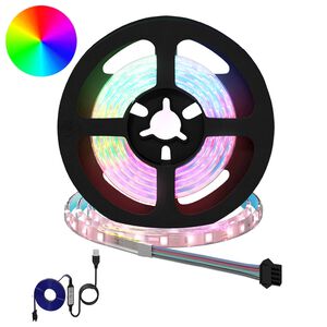 vidaXL LED trak 2 kos Črna in prozorna Baker in plastika