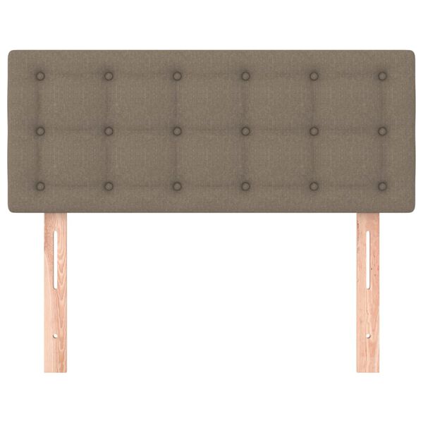 vidaXL Posteljno vzglavje taupe 90x5x78/88 cm blago