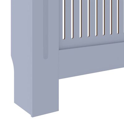 vidaXL Pokrov za radiator MDF siv 205 cm