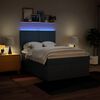 vidaXL Box spring postelja z vzmetnico modra 140x190 cm blago