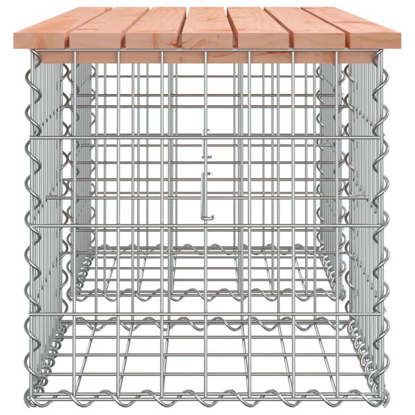 vidaXL Vrtna klop gabion 103x44x42 cm trden les douglas