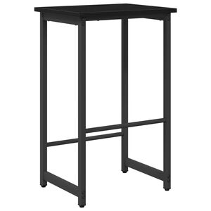 vidaXL Barski stol Črni hrast 40 x 32 x 64 cm Inženirski les