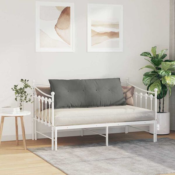 vidaXL Poglavni vzglavnik Temno siva 120 x 50 cm Mikrofiber tkanina