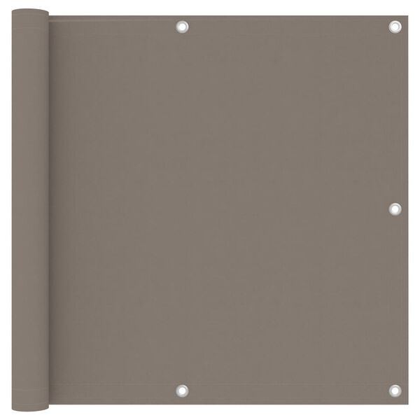 vidaXL Balkonsko platno taupe 90x600 cm oksford blago