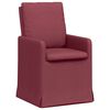vidaXL Jedilni stoli 2 kos blago vinsko rdeča 57 x 67 x 98 cm