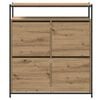 vidaXL Omara za čevlje Umetni hrast 100 x 34 x 112 cm Konstruiran les