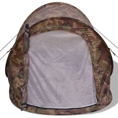 vidaXL Pop-up šotor za 2 osebi kamuflažne barve