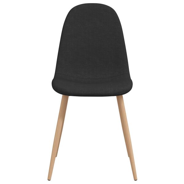 vidaXL Jedilni stoli 4 kosi črno blago