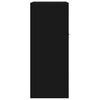 vidaXL Komoda črna 60x30x75 cm inženirski les
