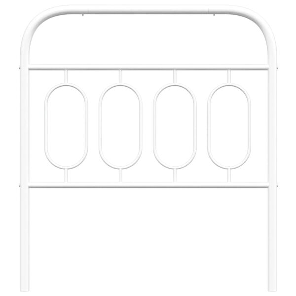 vidaXL Kovinsko nadomestno vzglavje belo 90 cm