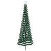vidaXL LED novoletna jelka iz tinsel traku s klinom EKENAS 250 cm