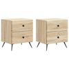 vidaXL Nočna omarica 2 kos Sonoma hrast 43 x 34,5 x 47,5 cm