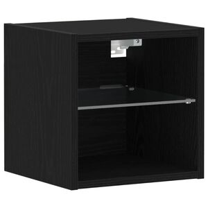 vidaXL Stenska TV omarica z LED lučkami star les 30x28,5x30 cm