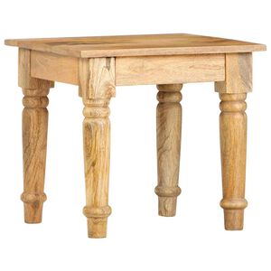 vidaXL Stranska mizica 43x43x40 cm masiven mangov les