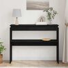 vidaXL Konzolna miza Črna Orehovina 80 x 30 x 102 cm Konstruiran les