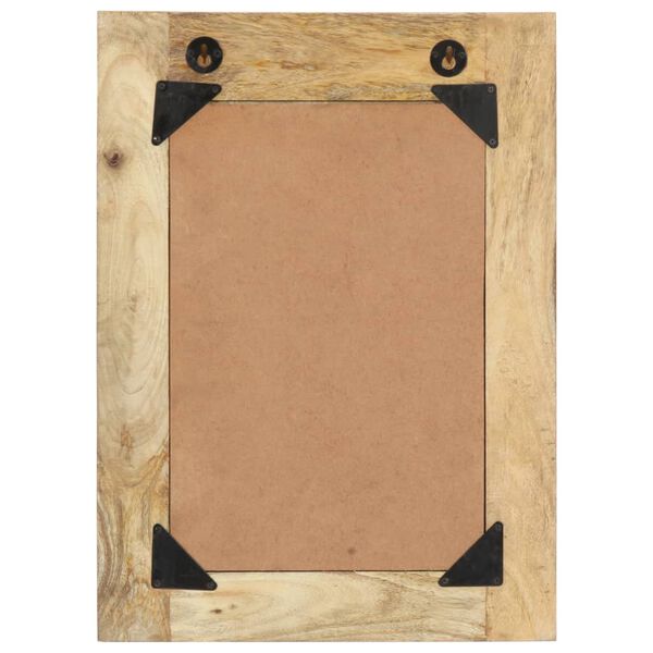 vidaXL Ročno barvano ogledalo 40x55 cm trden mangov les