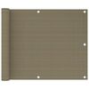vidaXL Balkonsko platno taupe 75x300 cm HDPE
