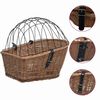 vidaXL Kolesarska ko&scaron;ara s pokrovom 55x31x36 cm naravna vrba