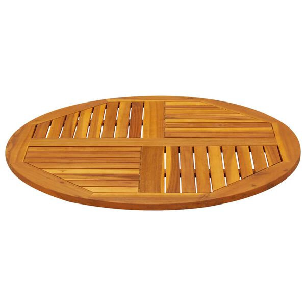 vidaXL Mizna plošča Ø90x2,2 cm okrogla trdna akacija