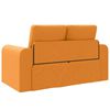 vidaXL Sofa postelja 60cm Temno rumena blago