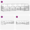 vidaXL Zunanja garnitura za sedenje 5 pcs Naravna in svetlo siva