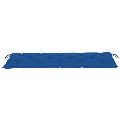 vidaXL Blazina za vrtno klop modra 150x50x7 cm blago