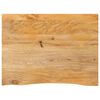 vidaXL Mizna plo&scaron;?a z naravnim robom 90x60x2,5 cm trden mangov les
