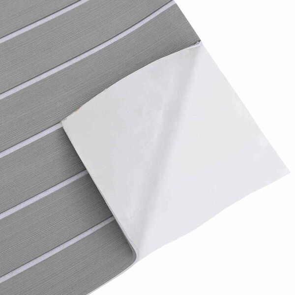 vidaXL Plavajoča talna obloga Svetlo siva in bela 240 x 60 cm EVA pena