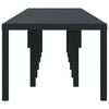 vidaXL Vrtna miza Antracit 400 x 100 x 73 cm poli ratan