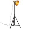 vidaXL Stoječa svetilka 25 W starinska medenina 61x61x90/150 cm E27