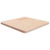 vidaXL Kvadratna mizna plo&scaron;ča 50x50x2,5 cm neobdelana trdna hrastovina