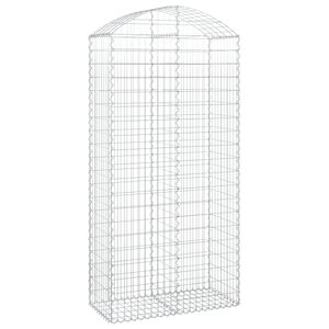 vidaXL Obokana gabonska ko&scaron;ara 100x50x200/220 cm pocinkano železo