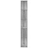 vidaXL Knjižna omara 5-nadstropna siva sonoma 45x23,5x162,5cm inž. les