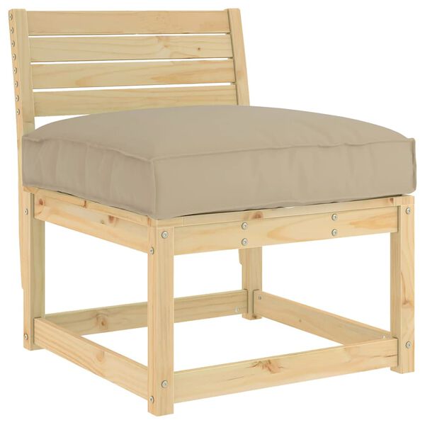 vidaXL Blazina Taupe 70 x 70 x 12 cm Oxford tkanina