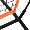 vidaXL Prenosna baseball mreža oranžna in črna 219x107x212 cm