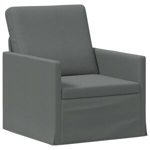 vidaXL Enosobna sofa Temno siva 70 x 81 x 82 cm Blago