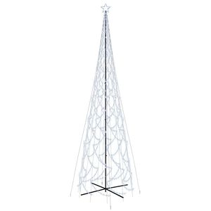 vidaXL Novoletna jelka stožec 3000 hladno belih LED lučk 230x800 cm