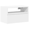 vidaXL Stenska nočna omarica bela 45x26x28,5 cm
