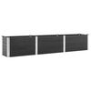 vidaXL Visoka greda 300x50x54 cm WPC siva
