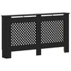 vidaXL Pokrov za radiator črn 152x19x81,5 cm mediapan