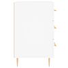 vidaXL Nočna omarica bela 40x40x66 cm inženirski les