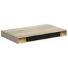 vidaXL Stenske police 2 kosa barva hrasta 40x23x3,8 cm MDF